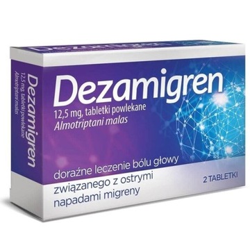 Dezamigren 0,0125 g 2 tabletki