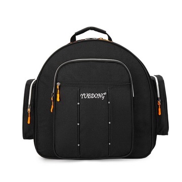 Многофункциональная сумка для малого барабана с регулируемым ремешком и толстой подкладкой для занятий, оранжевая