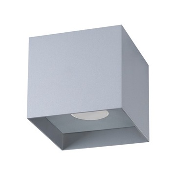 Plafon HATI 1 szary/aluminium klasyczna lampa sufitowa sollux lighting led