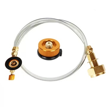 ADAPTER DO NAPEŁNIANIA KARTUSZY Z BUTLI GAZOWEJ PROPAN LPG WĄŻ 60CM