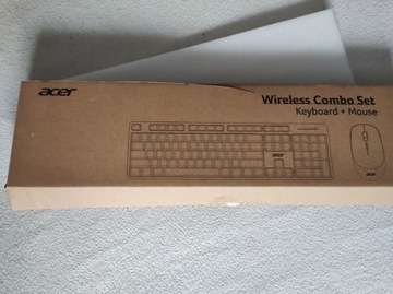 Klawiatura + Mysz WiFi 2.4Ghz ACER - nowy zestaw OKAZJA