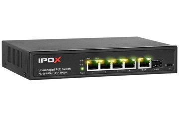 PX-S6-P4G-U1G1F-TP65HI - switch gigabitowy PoE 4-p