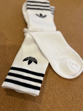 Skarpetki adidas MID CUT CREW SOCKS biały rozmiar 38-42