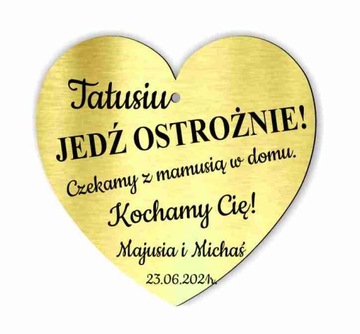 Подвеска в машину «Дорогая, замедли свое сердце». Двусторонняя.