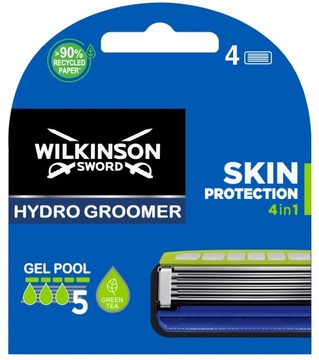 Wilkinson Hydro 5 чувствительный лезвие для мужской бритвы 4 ПК