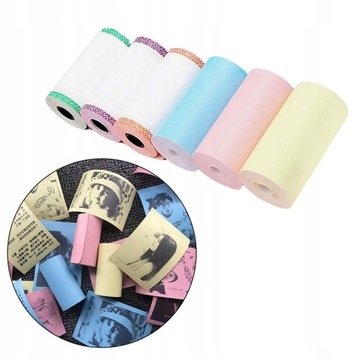 Цветная бумага для термопринтера с размерами.