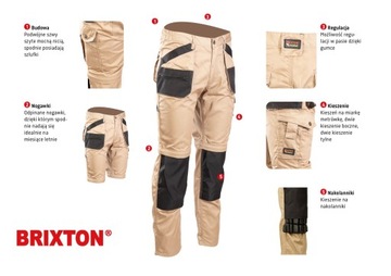 Рабочие брюки BRIXTON PRACTICAL — 2 в 1 — R 54