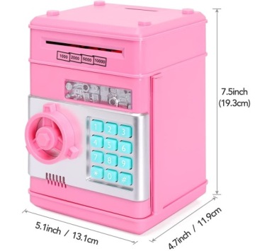 СЕЙФ-КОПИЛКА ДЛЯ МОНЕТ БАНКНОТ АТМ + ПИН-код