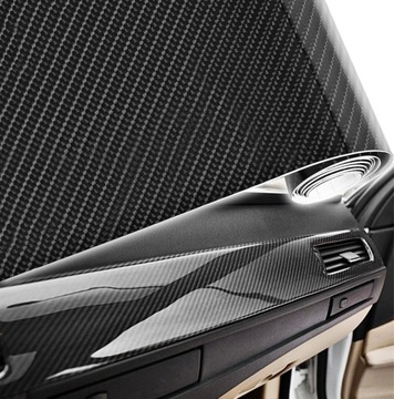 ТОЛСТАЯ ПЛЕНКА КАРБОНОВЫЙ ШПОН CARBON BLACK GLOSS 5D 152X50