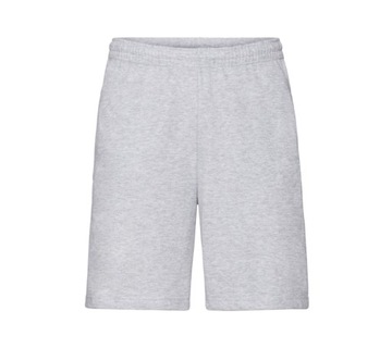 KRÓTKIE SPODENKI - FRUIT OF THE LOOM - h. grey XXL