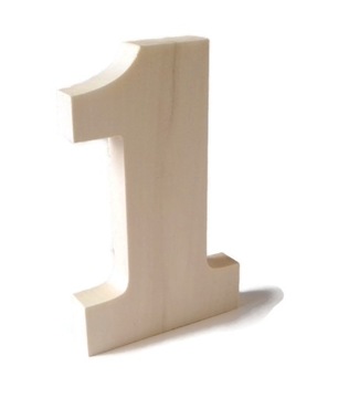 Drewniany NUMEREK Stół weselny numery drewniane 1
