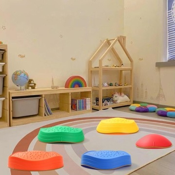 Сенсорная дорожка Разноцветные камешки для тренировки баланса 10 шт.