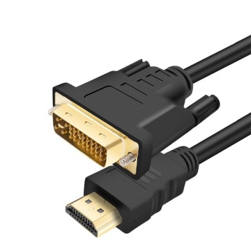 Kabel DVI-HDMI DVI-I 4K 2160p PC PRZEWÓD 1.5m