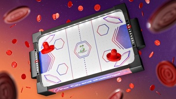 МИНИ-ХОККЕЙНЫЙ ИГРОВОЙ СТОЛ ДЛЯ ДЕТЕЙ, СВЕТОДИОДНОЕ ОСВЕЩЕНИЕ, ДЕРЕВЯННЫЙ ХОККЕЙ