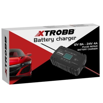 АВТОМАТИЧЕСКИЙ ВЫПРЯМИТЕЛЬ XTROBB ДЛЯ АККУМУЛЯТОРОВ 12 В/24 В, ВЫСОКАЯ СОВМЕСТИМОСТЬ