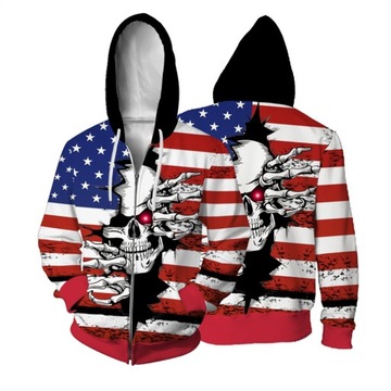 BLUZA MĘSKA Damska Z KAPTUREM 3D Prints jesień prąd Hoodies B47-90