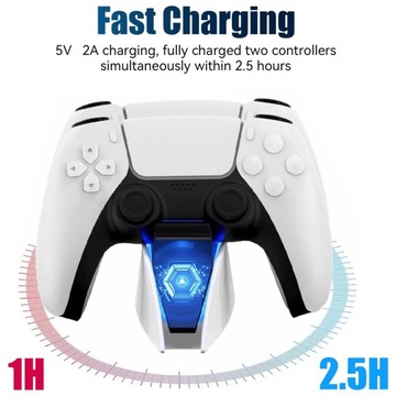ДОК-СТАНЦИЯ ДЛЯ ЗАРЯДКИ ДЛЯ СТАЦИОНАРНЫХ ПОДСТАВОК ДЛЯ PS5 DUALSENSE PADS