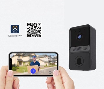 БЕСПРОВОДНОЙ ДВЕРНОЙ ЗВОНОК С КАМЕРОЙ WIFI ВИДЕОДОМТЕФОН