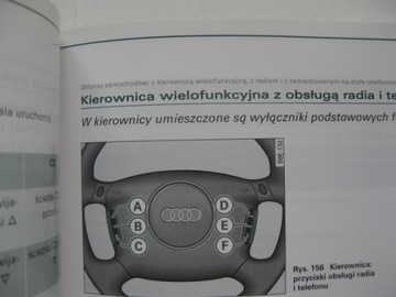 Audi A6 C5 2002-2004 Руководство пользователя на польском языке Audi A6 C5 цвет 2003 г.