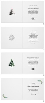 Рождественские открытки с пожеланиями для рождественского бизнес -логотипа + конверт