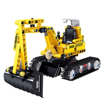 Klocki konstrukcyjne technic Koparka BUILDERS 5354 Prezent na mikołaja