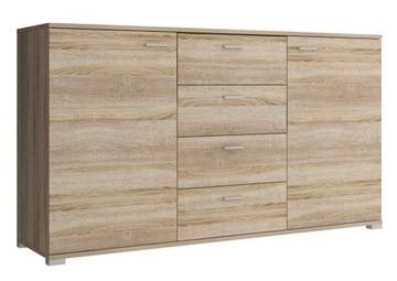 KOMODA SZAFKA 150 CM DĄB SONOMA SZUFLADY