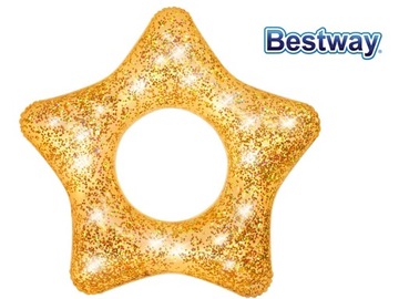 Надувное кольцо Bestway с блестящим сердцем-звездой