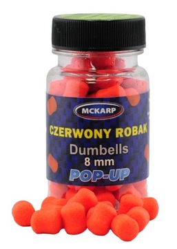 CZERWONY ROBAK POP-UP DUMBELLS MCKARP 8mm PRZYNĘTA