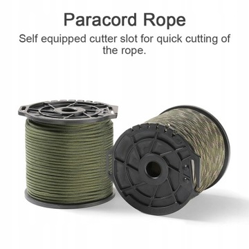 Szpula 9-rdzeniowej liny Paracord 100m Army green