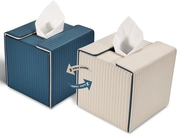 ORGANIZER NA CHUSTECZKI POJEMNIK KARTKI skóra BOX