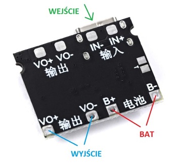 Moduł 2w1 TP4056 + MT3608 Ładowarka i przetwornica Step-Up 28V USB-C / 0116