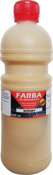 FARBA DO SKÓRY KIEROWNIC TRAPICERKI BEŻOWY 500 ml