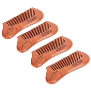 4шт деревянная расческа для волос предотвращает