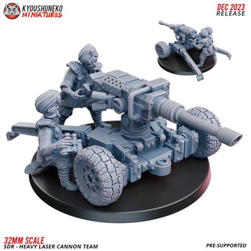 SDR Heavy Laser Cannon Artillery Team Kyoushuneko