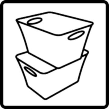 Корзина для хранения Rotho LIVING 11л