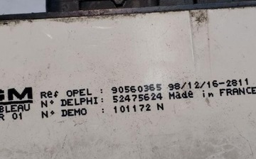 52475624 JINÉ MODUL 2.0 DI 60 2001 OPEL ASTRA G SEDAN (F69_)