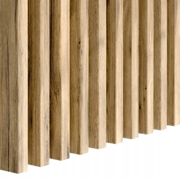 LAMELE ŚCIENNE DREWNIANE 3D DĄB WOTAN SLIM | 1szt