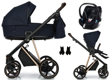 WÓZEK ROAN IVI FOTELIK CYBEX ATON 5 3w1 k. BLUE
