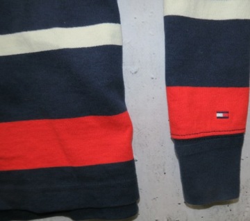 Tommy Hilfiger bluza z kołnierzem w paski L/XL