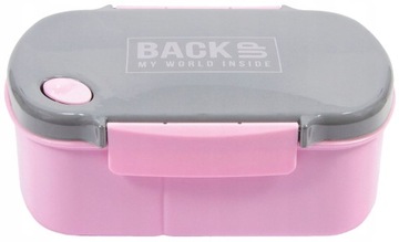 ZESTAW ŚNIADANIOWY BIDON ŚNIADANIÓWKA BACKUP RÓŻOWY