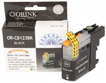 TUSZ ORINK BROTHER LC-123 BLACK J152 J245 LC123BK FV
