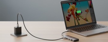 Многопортовая профессиональная док-станция с блоком питания USB-C и двойным HDMI-концентратором