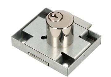 ЗАМОК МЕБЕЛЬНЫЙ ЦИЛИНДРИЧЕСКИЙ ДЛЯ ШКАФА И ЯЩИКОВ 45Х56ММ