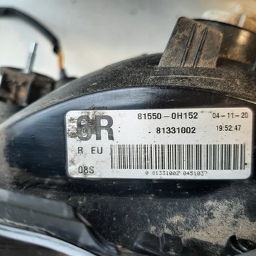 CITROEN C1 II 14- SVĚTLO PRAVÁ ZADNÍ 81550-0H152 KOMPLETNÍ 19R