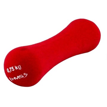 CIĘŻAREK HMS HANTLA DO ĆWICZEŃ HANTEL 0,75KG RED