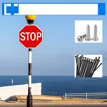 ZNAK STOP ZNAK ODBLASKOWY, OŚMIOKĄTNY ZNAK ALUMINIOWY ODPORNY NA RDZĘ