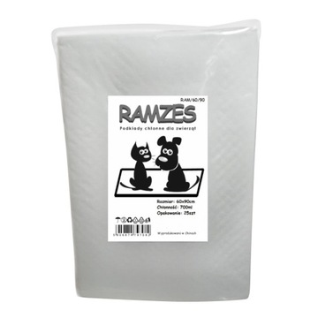 RAMZES Chłonne podkłady 60x90cm 2x25szt/50 higieniczne treningowe dla psa