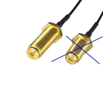 Коликовая UFL - SMA RP Socket 1,13 мм 10 см в длину