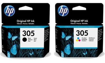 2 HP 305 TUSZ ORYGINAŁ 2710 2720 4122 drukarki DeskJet