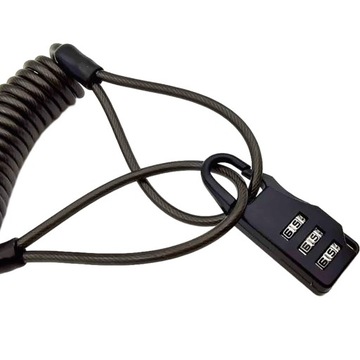 Кодовый замок с переносным тросиком безопасности